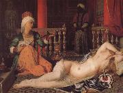 Jean-Auguste Dominique Ingres lady-in-waiting and bondman Sweden oil painting artist